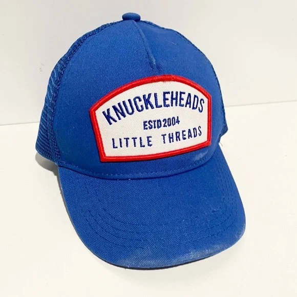 Knuckleheads‎ Blue Trucker Hat Little Threads Boys XS - Picture 2 of 5